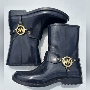 Black Michael Kors Harness Boots.